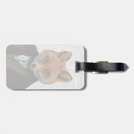 Étiquette À Bagage Fox Portrait 2 (Dos horizontal)