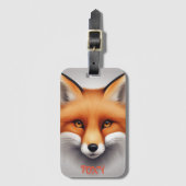 Étiquette À Bagage Foxy (Devant Vertical)