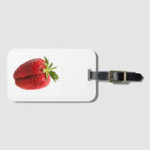 Étiquette À Bagage Fraise (Devant Horizontal)