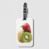 Étiquette À Bagage Fraise et kiwi (Devant Vertical)