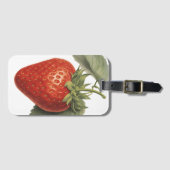 Étiquette À Bagage Fraise vintage (Devant Horizontal)