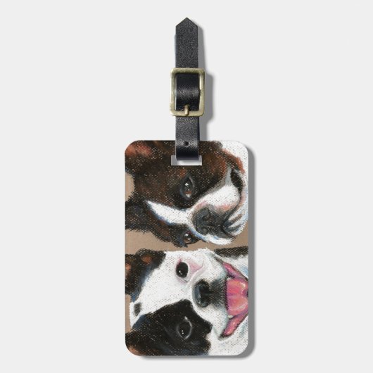 Étiquette À Bagage Français (Devant Vertical)