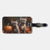 Étiquette À Bagage Français Chien Chien Chien Chien Chien Puppy Autom (Dos horizontal)