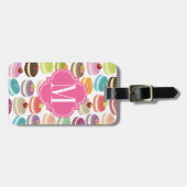 Étiquette À Bagage Français Macarons personnalisé (Devant horizontal)