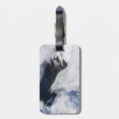 Étiquette À Bagage Franz Josef Glacier Vue aérienne, Nouvelle-Zélande (Dos Vertical)