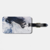 Étiquette À Bagage Franz Josef Glacier Vue aérienne, Nouvelle-Zélande (Dos horizontal)