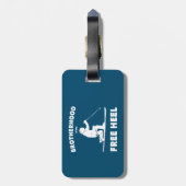 Étiquette À Bagage Fraternité Du Télémark De Talon Libre Ski (Dos Vertical)