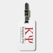 Étiquette À Bagage Fraternité pharmaceutique Kappa Psi (Devant Vertical)