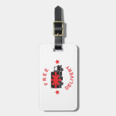 Étiquette À Bagage Free Shipping Delivery Truck (Devant Vertical)