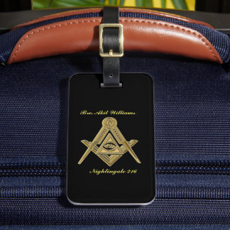 Étiquette À Bagage Freemason