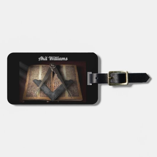 Étiquette À Bagage Freemason (Devant horizontal)