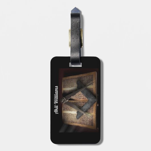 Étiquette À Bagage Freemason (Dos Vertical)