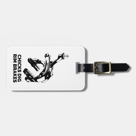 Étiquette À Bagage Freinage des pousses à rebord (Devant horizontal)