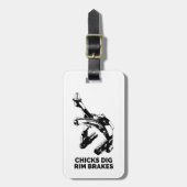 Étiquette À Bagage Freinage des pousses à rebord (Devant Vertical)