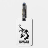 Étiquette À Bagage Freinage des pousses à rebord (Dos Vertical)