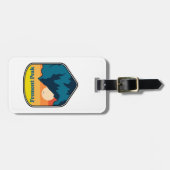 Étiquette À Bagage Fremont Peak Wyoming Sunrise (Devant horizontal)