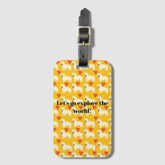 Étiquette À Bagage Frenchie Lover (Devant Vertical)