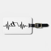 Étiquette À Bagage Fréquence de ski nautique (Devant horizontal)