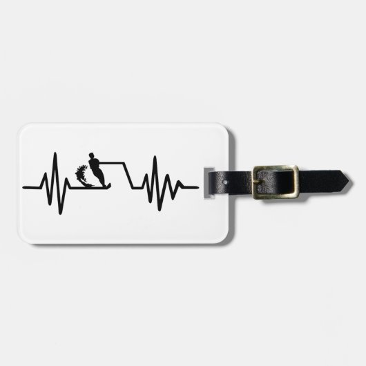 Étiquette À Bagage Fréquence de ski nautique (Devant horizontal)