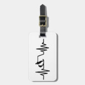 Étiquette À Bagage Fréquence de ski nautique (Devant Vertical)