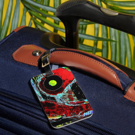 Étiquette À Bagage Frequency Serpent – Digital Abstract Energy Cross  (Insitu Rectoal 1)