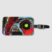 Étiquette À Bagage Frequency Serpent – Digital Abstract Energy Cross  (Devant Horizontal)