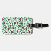 Étiquette À Bagage Frida Kahlo| Crânes et Roses (Devant horizontal)