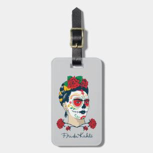 Étiquette À Bagage Frida Kahlo   El Día de los Muertos