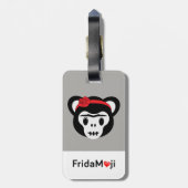 Étiquette À Bagage Frida Kahlo | FridaMoji - jour du singe mort (Dos Vertical)