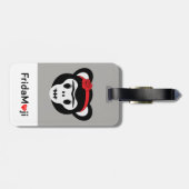 Étiquette À Bagage Frida Kahlo | FridaMoji - jour du singe mort (Dos horizontal)