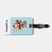 Étiquette À Bagage Frida Kahlo | FridaMoji - un OK (Dos horizontal)