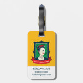 Étiquette À Bagage Frida Kahlo| Inspiration (Dos Vertical)