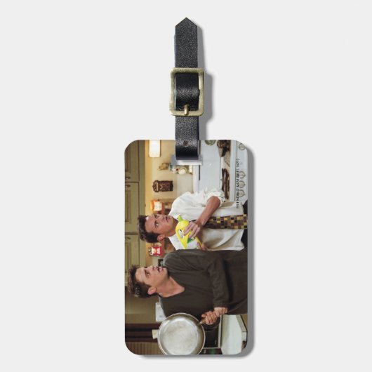 Étiquette À Bagage FRIENDS™| Joey et Chandler craignent (Devant Vertical)