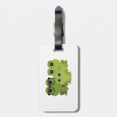 Étiquette À Bagage Frog Family (Dos Vertical)