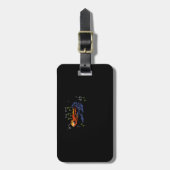 Étiquette À Bagage Frog Who Loves You Simple Classic Style (Devant Vertical)