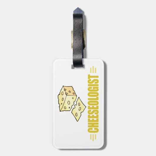Étiquette À Bagage Fromage drôle (Dos Vertical)