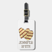 Étiquette À Bagage Fromage frit chypriote Halloumi Grilling Fromage v (Devant Vertical)