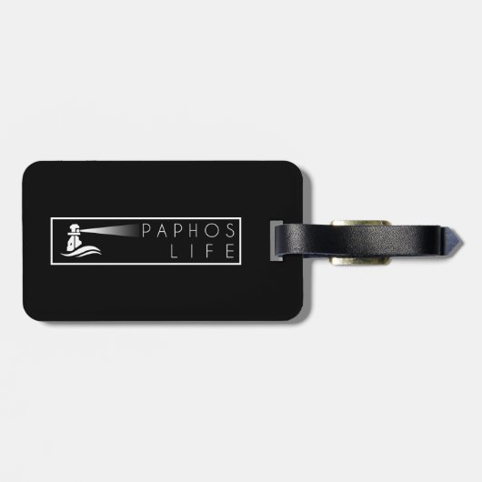 Étiquette À Bagage Front de mer de Paphos (Dos horizontal)