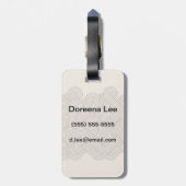 Étiquette À Bagage Frontière abstraite (Dos Vertical)