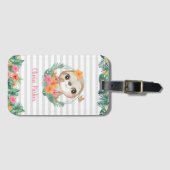 Étiquette À Bagage Frontières tropicales Hibiscus Fleurs Parcelles Pe (Devant Horizontal)