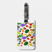 Étiquette À Bagage Fruit à main Motif Medley (Dos Vertical)