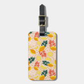 Étiquette À Bagage Fruit de citron d'été frais (Devant Vertical)