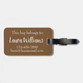 Étiquette À Bagage Fruit Fraîche Croustillant Muffin Vente de pain Fo (Dos horizontal)