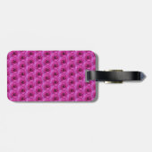 Étiquette À Bagage Fuchsia Ranunculus - Design Floral moderne (Dos horizontal)