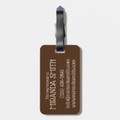 Étiquette À Bagage Fudge Stack Confection Confection Sucres de confis (Dos Vertical)