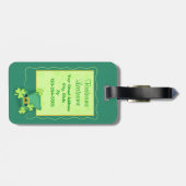 Étiquette À Bagage Fun to be Irish St. Patrick's Name Personnalisé (Dos horizontal)