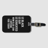 Étiquette À Bagage Funky Black Gay pride Support Droits LGBTQ (Devant Horizontal)