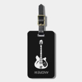 Étiquette À Bagage Funky Psychedelic Guitare Pop Art instrument de mu (Devant Vertical)