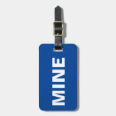 Étiquette À Bagage Funny Blue (Devant Vertical)