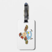 Étiquette À Bagage Funny Busy Waitress Overworked Server (Dos Vertical)